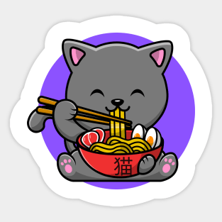 Noodles Cat Sticker